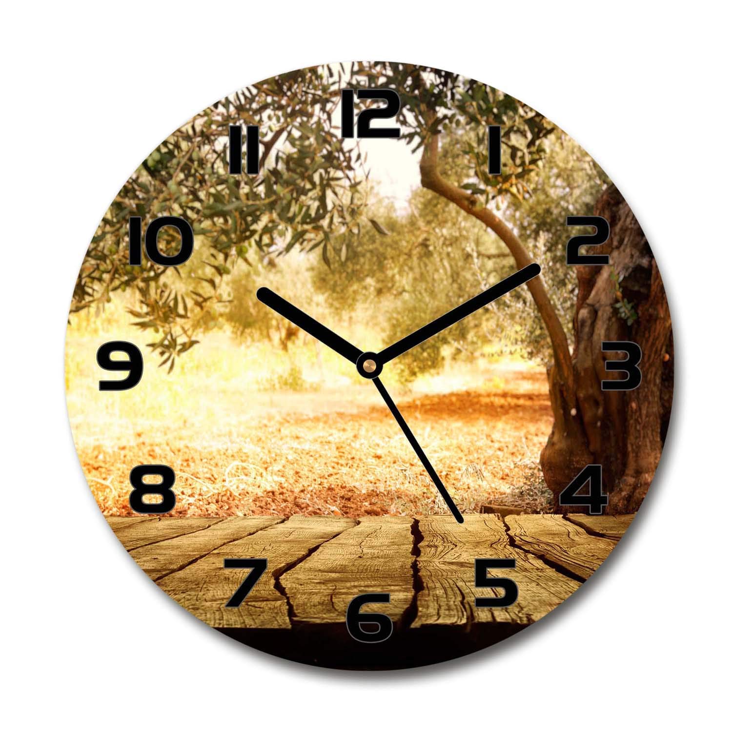 Horloge silencieuse sur pied salon design Tulup pour éliminer les bruits de tic-tac agaçants