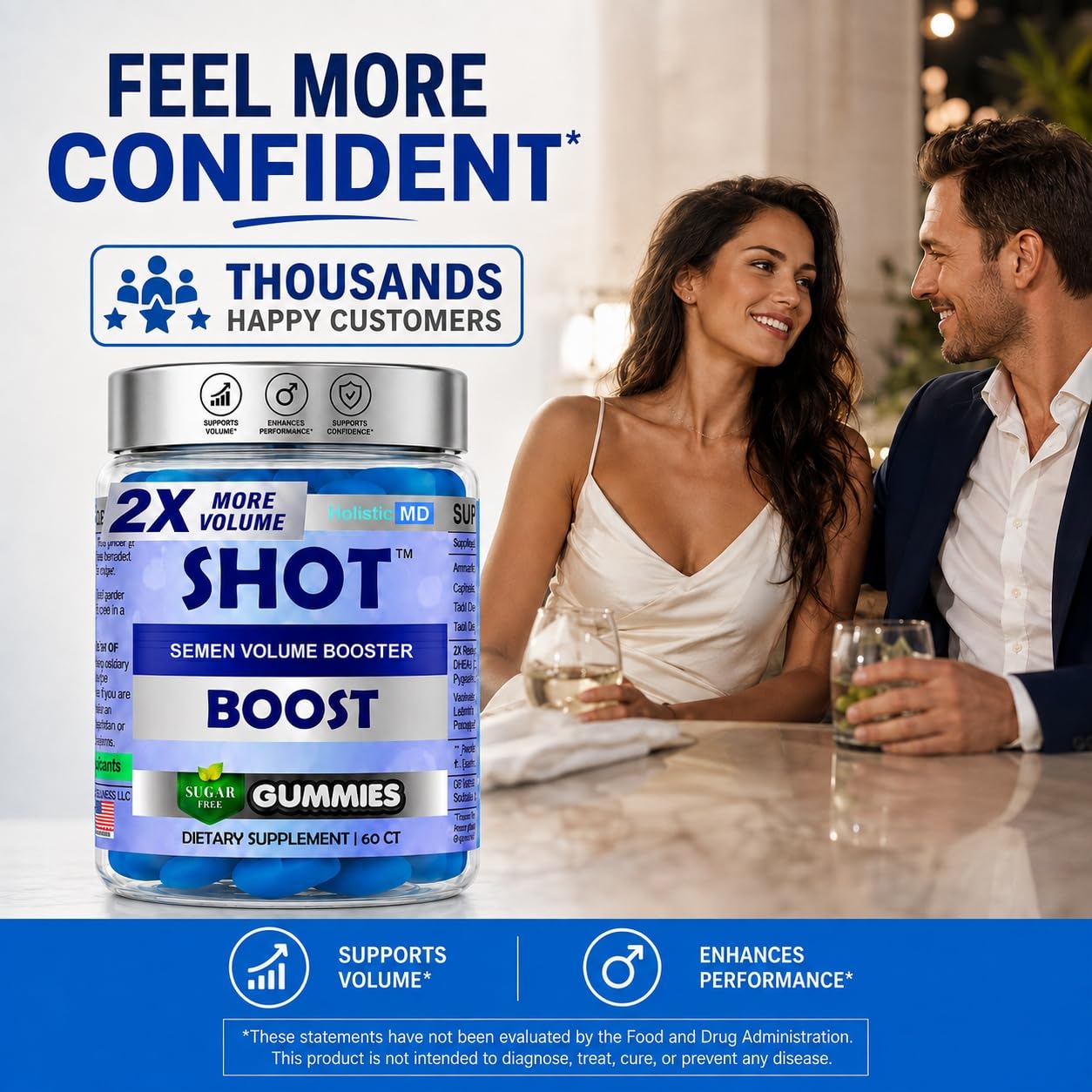 Semen Volume Booster Male Fertility Supplement | 3-in-1 Volume Increaser for Men | Sugar Free Gummies 60 ct — Amazon image 8