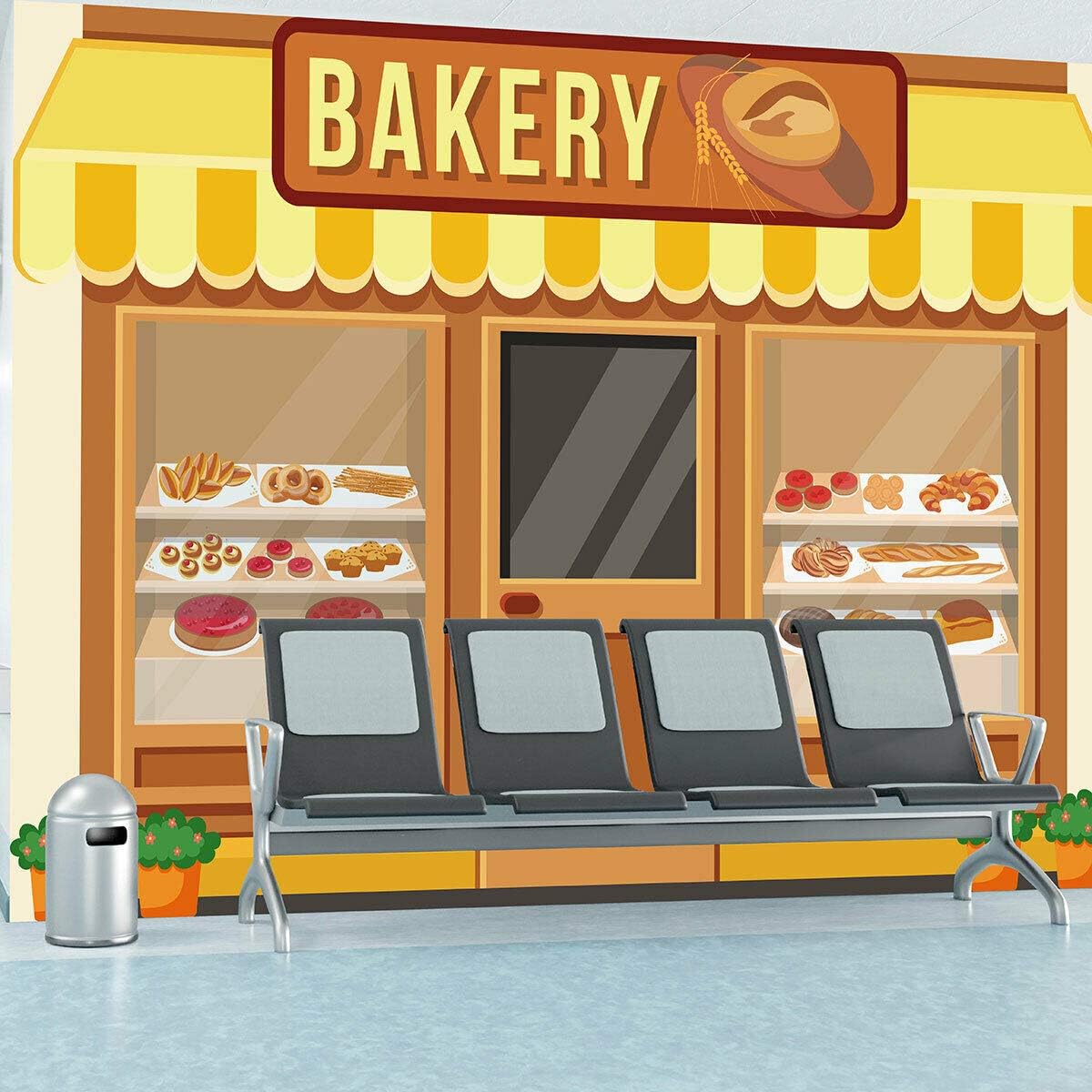 Bakery Shop Dementia Alzheimer Friendly Wallpaper Mural Care Home Decoration 260x175cm
