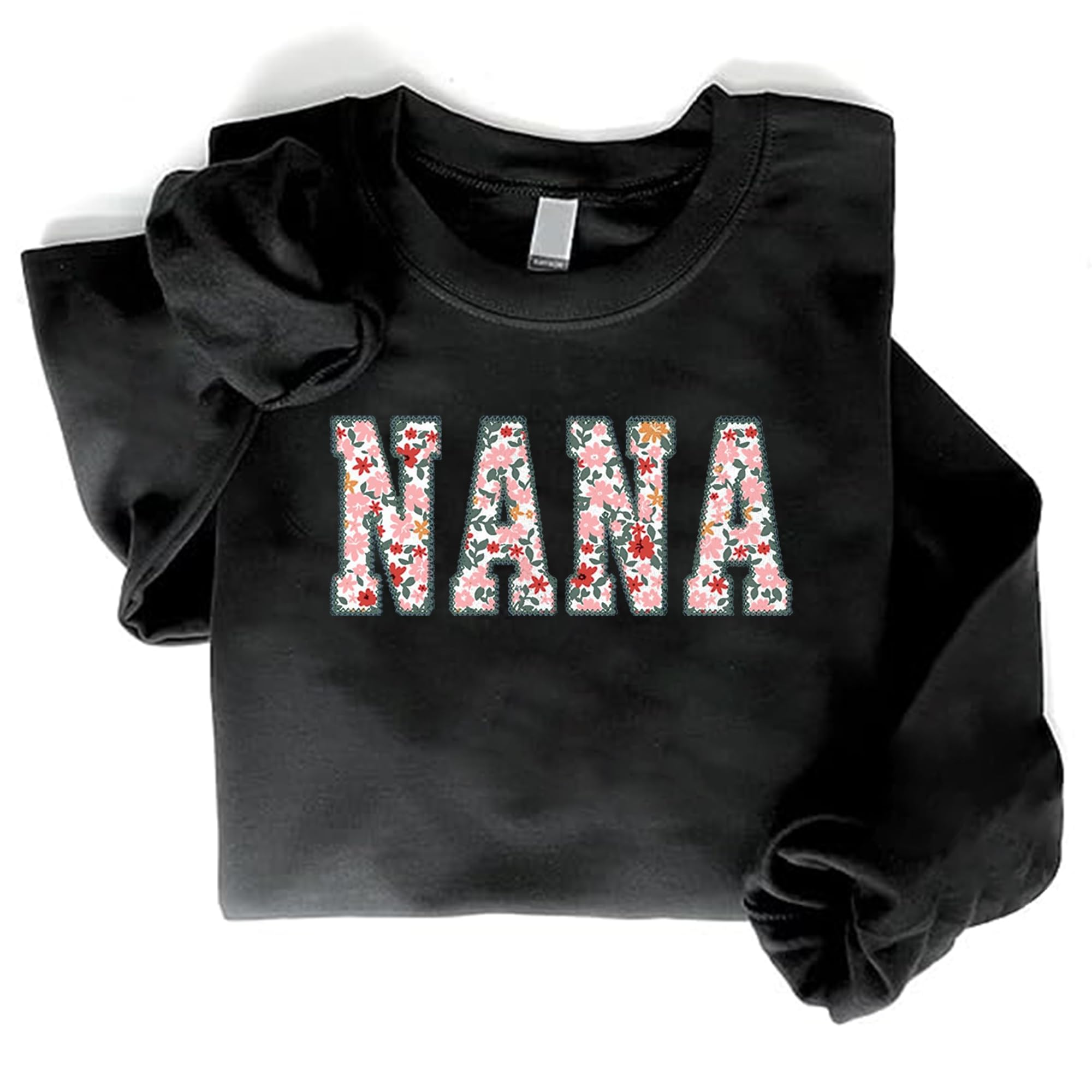 Personalized Embroidered Applique Grandma Sweatshirt Custom Nana Mimi Granny Mamaw Mama Women Gift Mothers Day 2024