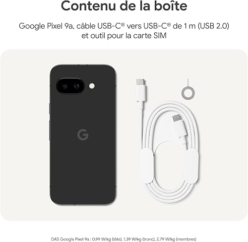 Google Pixel 9a – Unlocked Android Smartphone with AI Camera, All-day Battery and Powerful Security – Peony, 128GB - 6