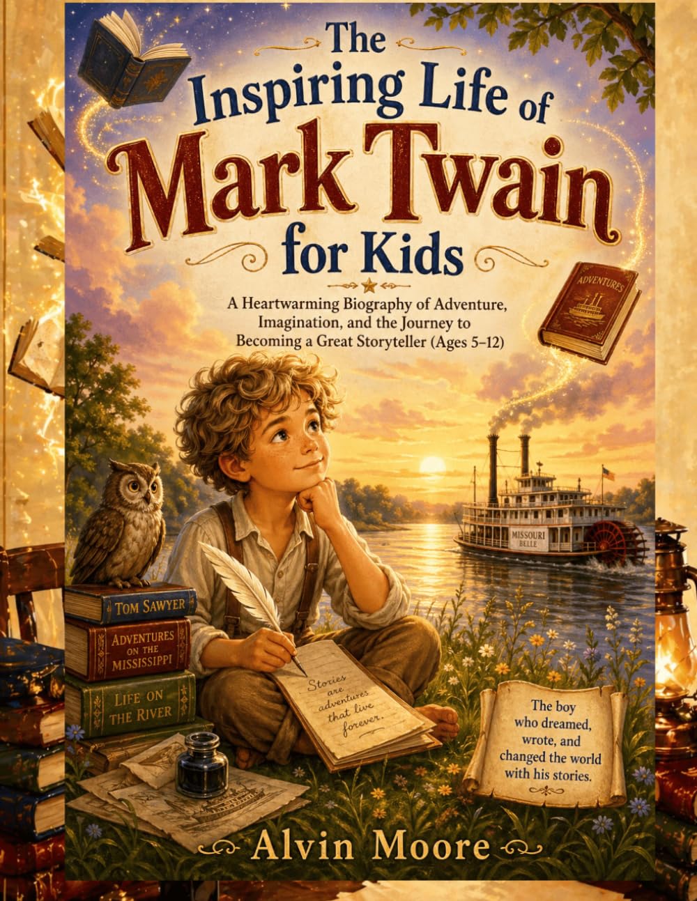 The Inspiring Life of Mark Twain for Kids: A Heartwarming Biography of Adventure, Imagination, and the Journey to Becoming a Great Storyteller (Ages 5–12)