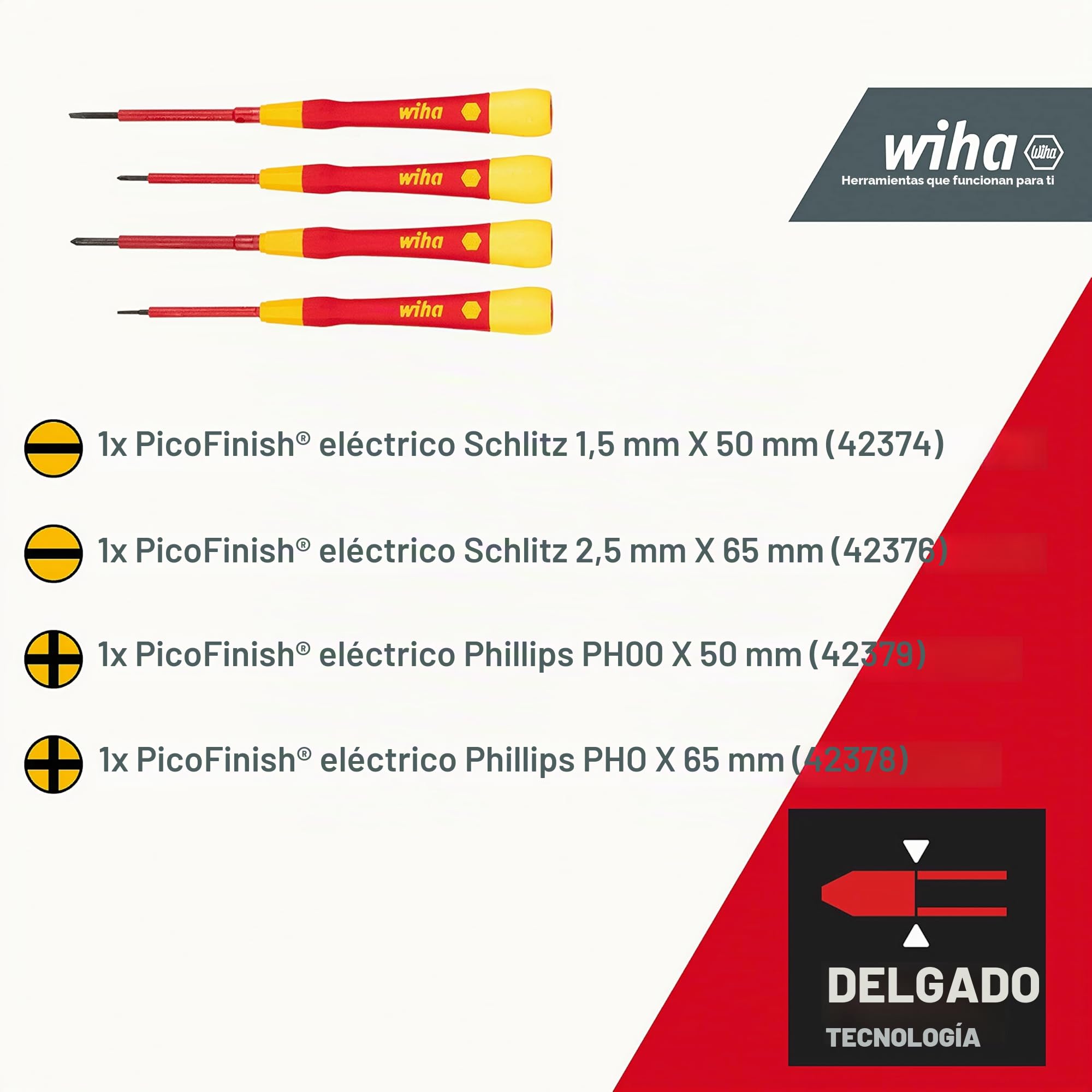 Wiha - Cinturon de herramientas VDE de 18 piezas