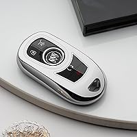 Vista 2 de Funda para Llavero de Buick Funda para Llavero de Coche Protector de Llave Estuche para Llavero Soporte para Cadena de Llaves Accesorios Plateado