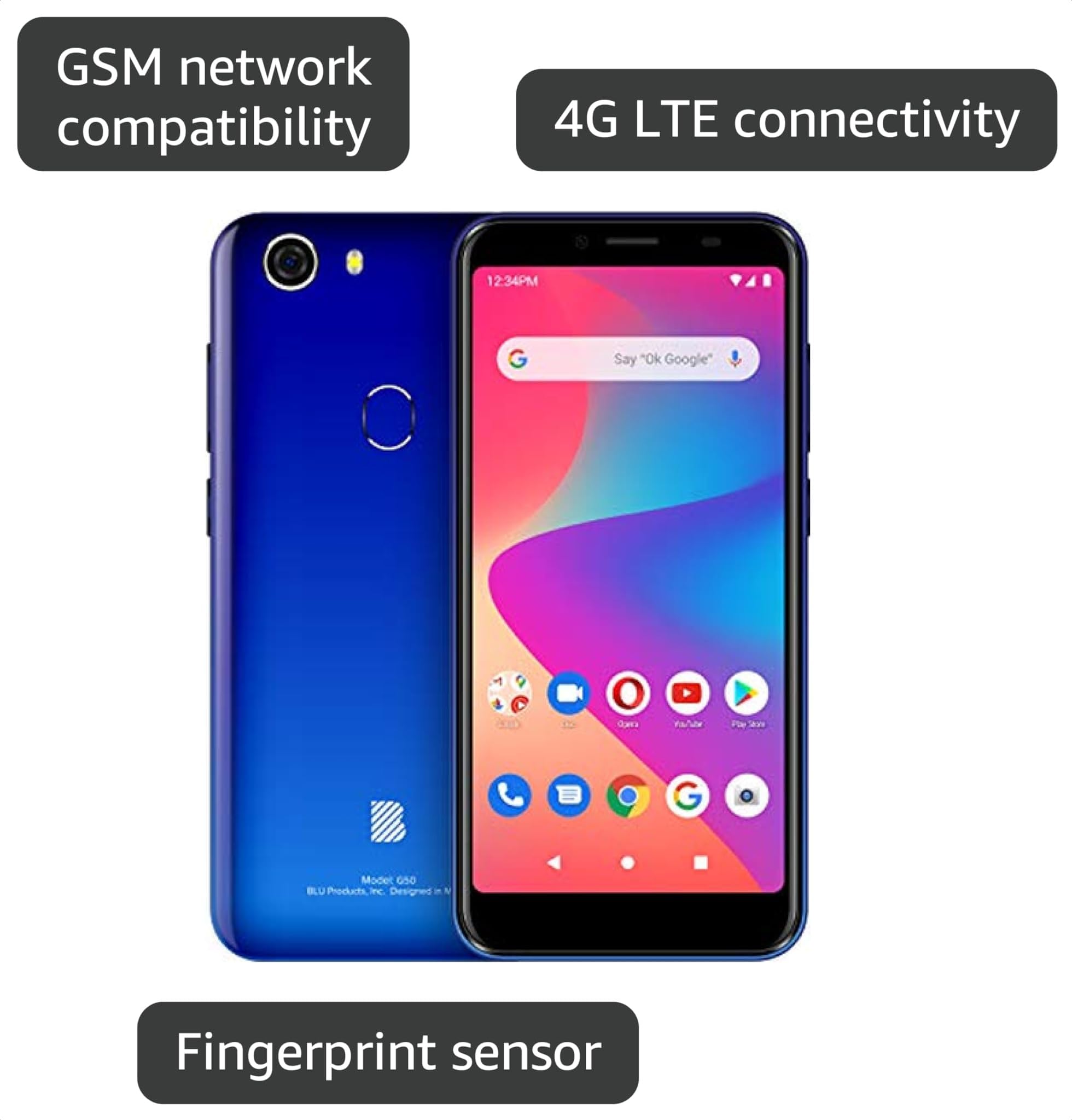 Amazon.com: BLU G50- 5.5” HD+ Display, 13MP Camera, 32GB+2GB RAM