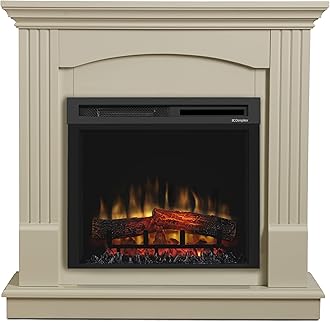 Dimplex Chadwick CDW15XHD Optiflame Electric fire Suite, Fullly Assembled Complete Fireplace Site with 1500 Watt Heater, 2 Heating Settings and A Choice Of Flame Colours