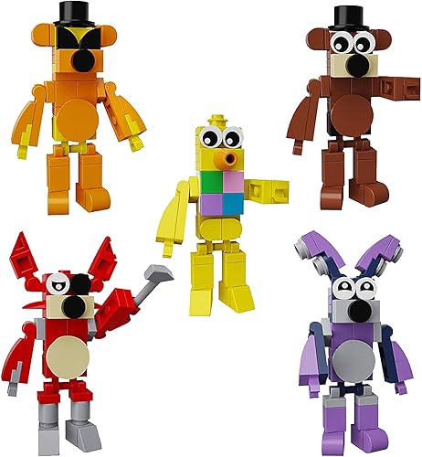 Miniatura 5 de CYSNATU FNAF - Juego de bloques de construcción divertido, juego de terror de cinco noches, figura de acción de juguete modelo, creativo y lindo