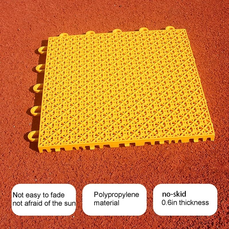 maty drenażowe do łączenia, Płytki drenażowe wielokolorowe 12x12 cali, antypoślizgowe, wielofunkcyjne(Blue,56pcs)