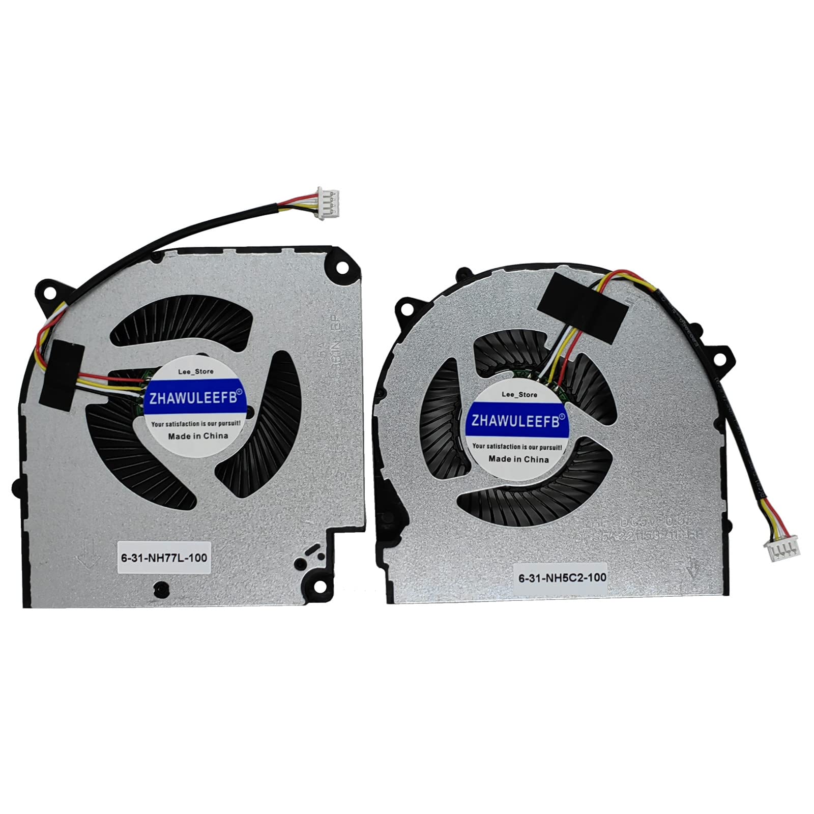 ZHAWULEEFB Replacement New Laptop CPU+GPU Cooling Fan for Hasee G7-CT5NA G7-CT7NA Z8-CT7NK Z8-CT7NT Z8-CR7N1 Series DFS5K221153711 FLHF DFS5M325063B1N FLHJ 6-31-NH503-201 DC5V 0.5A Fan