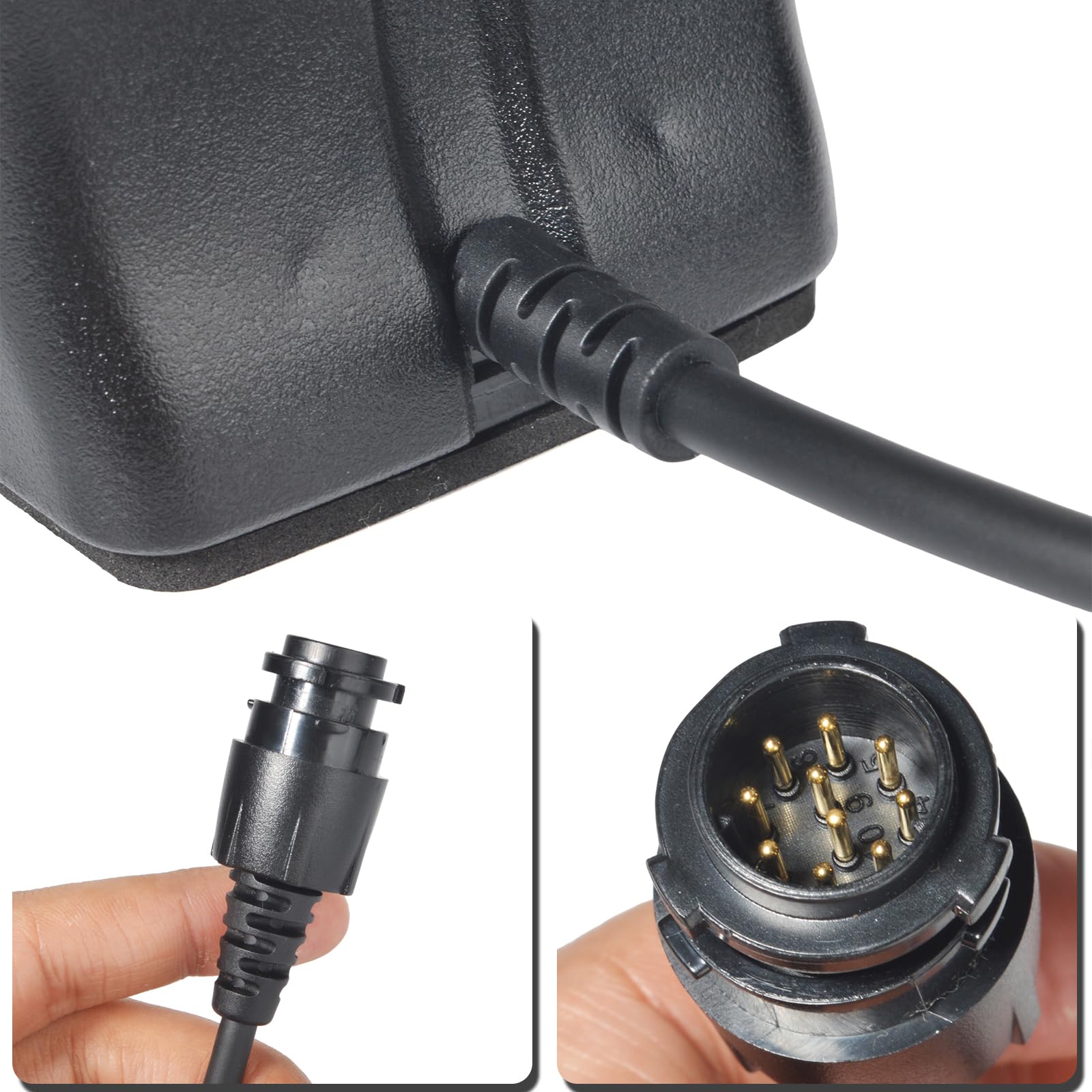 HYS CSM-M5050 - Micrófono móvil con base de escritorio para transceptor Trbo XPR5550 XPR4350 XPR5350 XPR4550 XPR5500