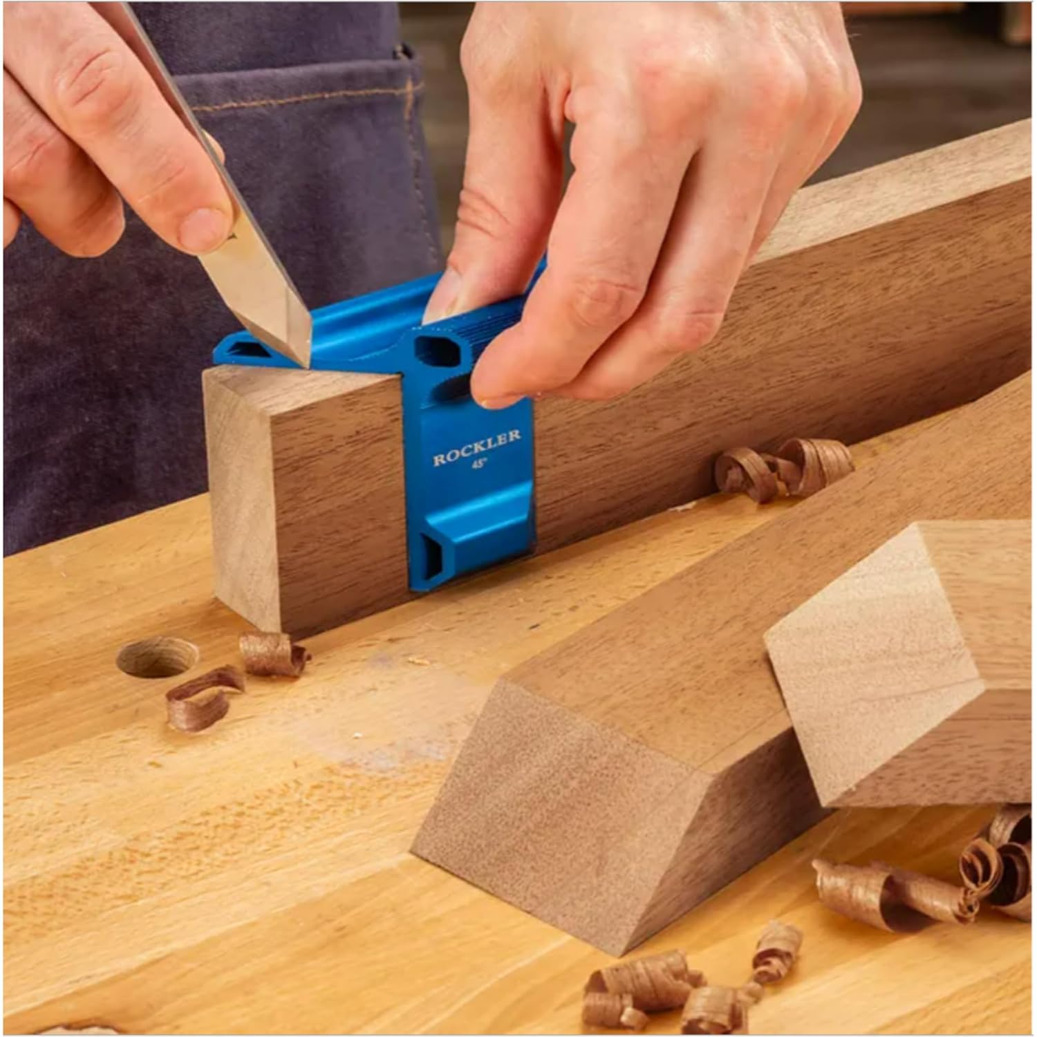 45° Saddle Square for Woodworking -Anodized Aluminum Carpenter Square Tool - Woodworking Marking Tools for Accuracy -45 Degree Cutting Tool for Mitered Cuts - Durable Woodworking Tools and Accessories