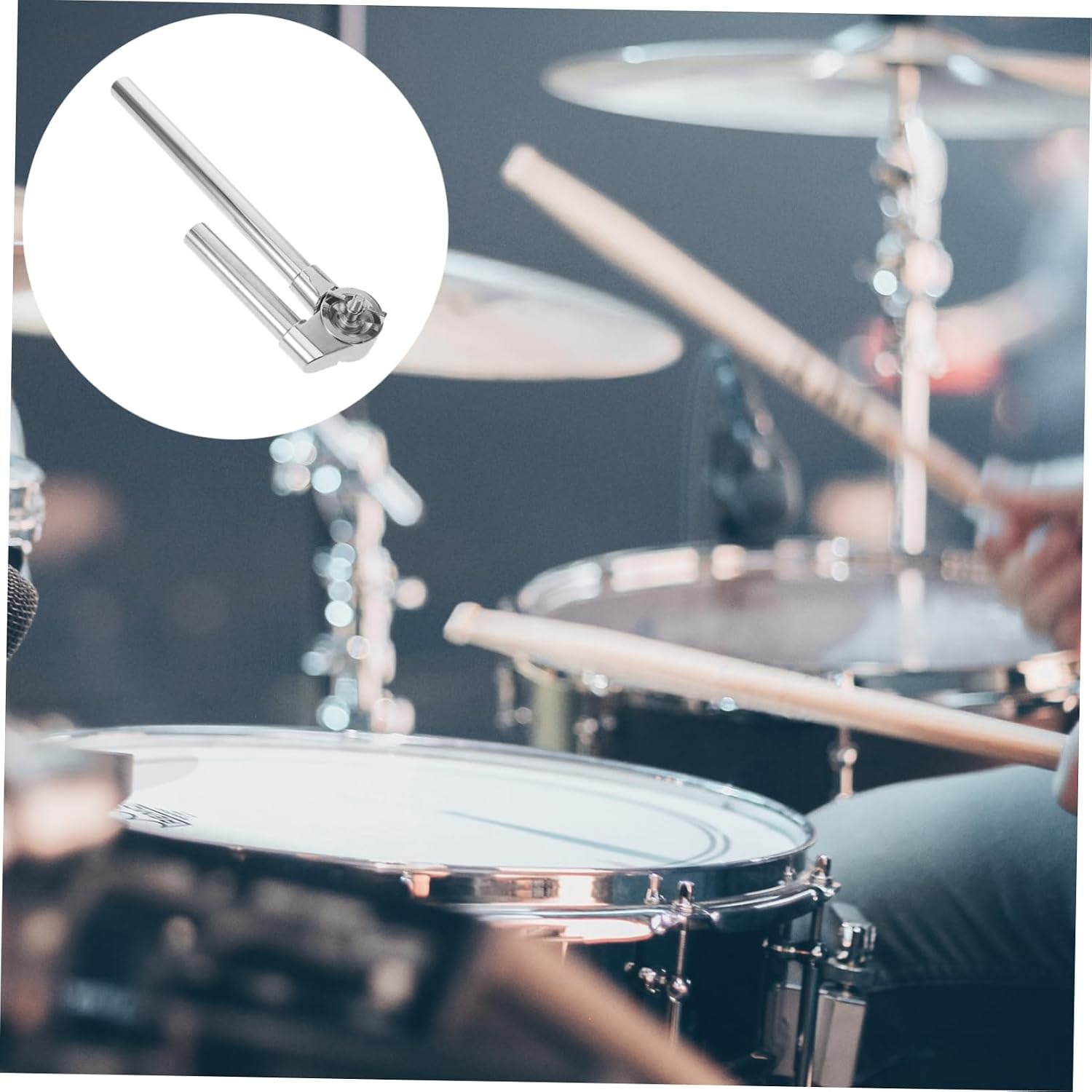 ERINGOGO Drum Stand Frame Rack Stands Stand for Drum Holder Stand for Percussion Instrument Mount for Drum Snare Drum Wire Parts Drum Mount Drum Display Hardware Drum Part Zinc Alloy Silver