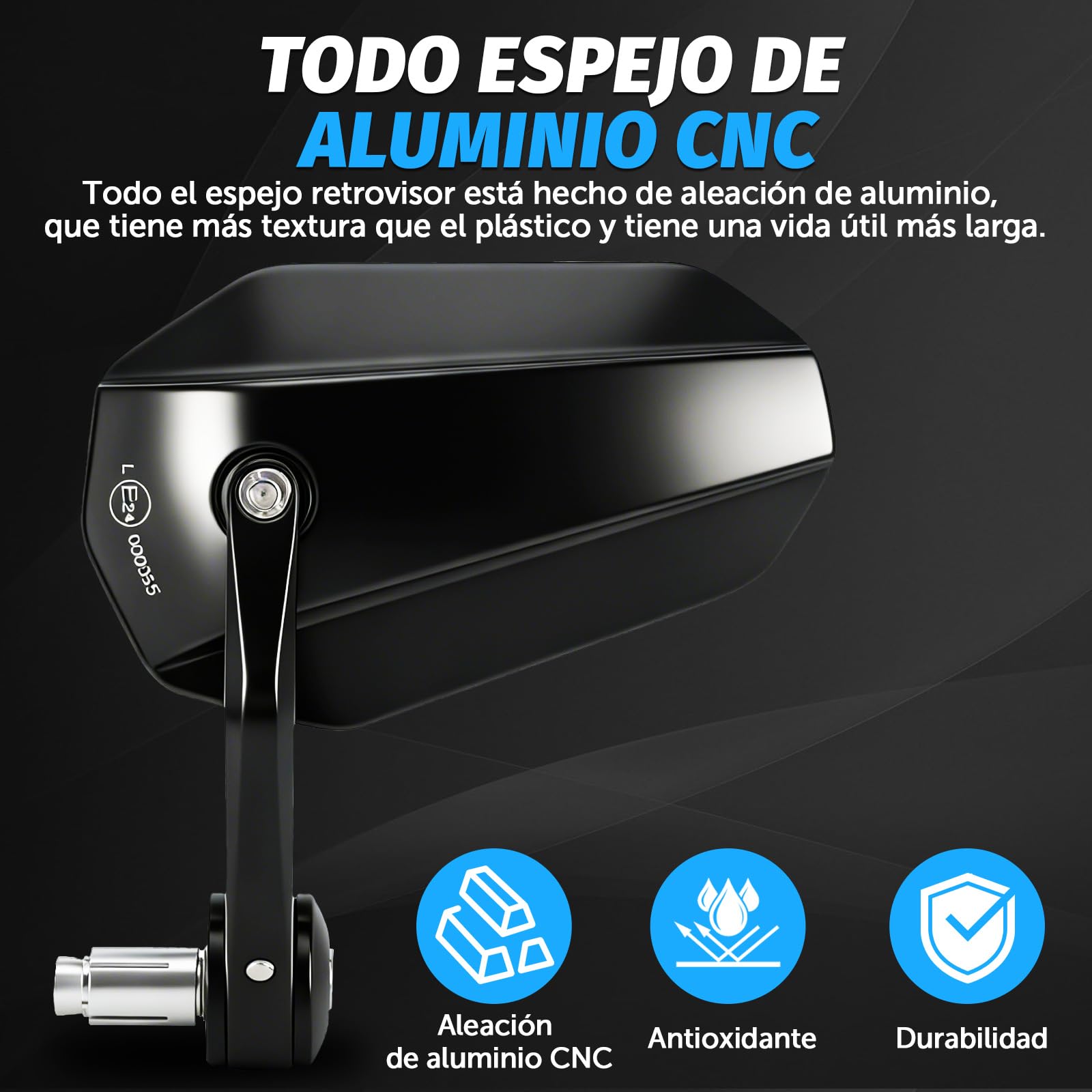 retrovisores Moto homologados Espejos Moto Espejos retrovisores Moto Universales para Motocicleta Scooter