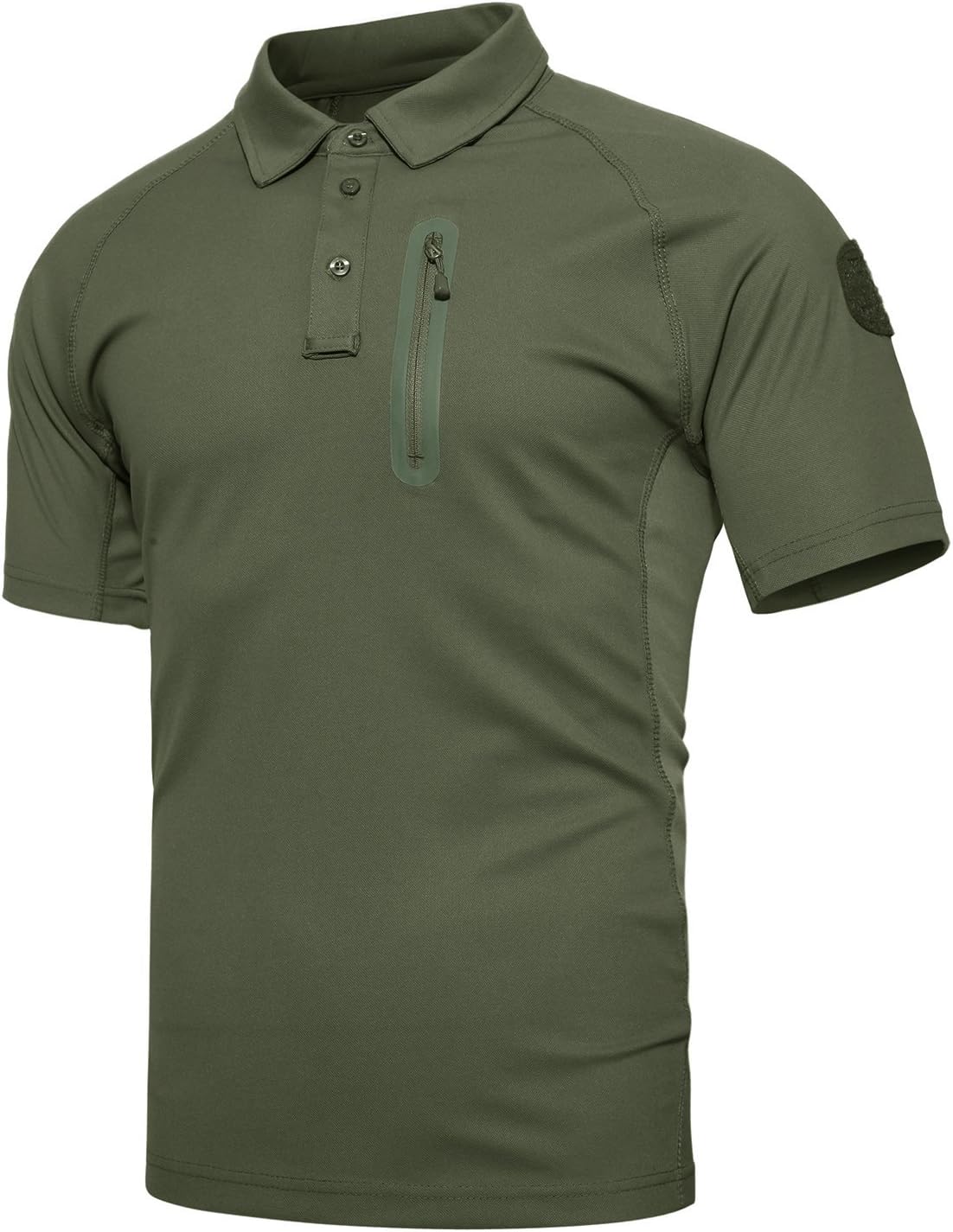 EKLENTSONMen's Tactical Polo Short Sleeve Shirt Performance Military Polo Solid Outdoor T Shirt Pullover Men