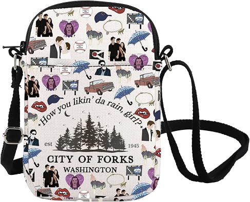 Movie Inspired Crossbody Bag How You Likin Da Rain Inspire Merch Movie Character Fan Shoulder Bag