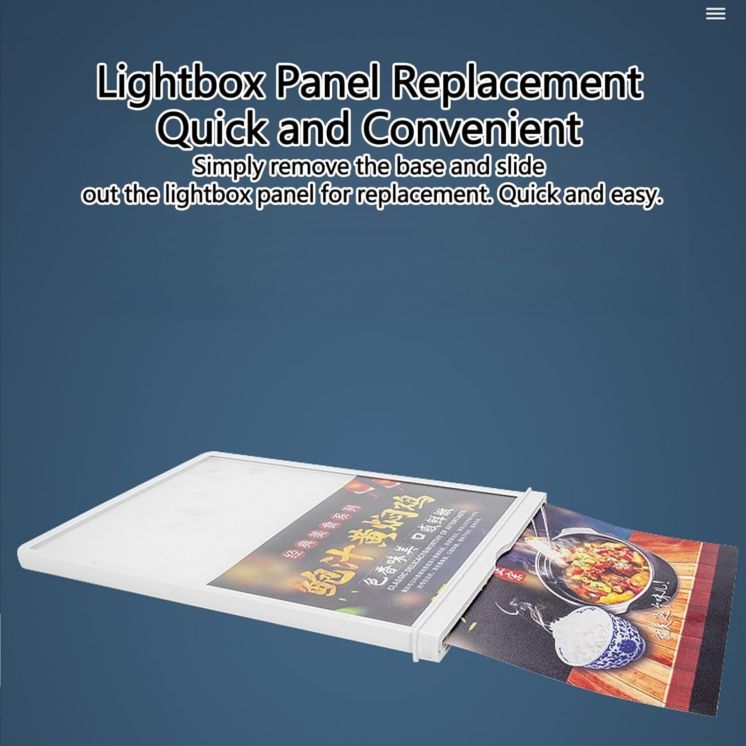 Display For Segnaletica Digitale, Pannello Luminoso LED Ricaricabile A4/A5, Espositore For Menu Da Tavolo, Espositore For Poster Illuminato Bifacciale, For Ristoranti, Bar, Negozi, Caffè(Black,A4)