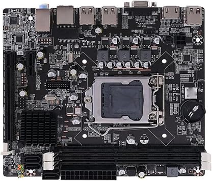 Motherboard Compatible with LGA1155 Stable IntelH61 Socket DDR3 Memory Computer Motherboard Combo Desktop Mainboard
