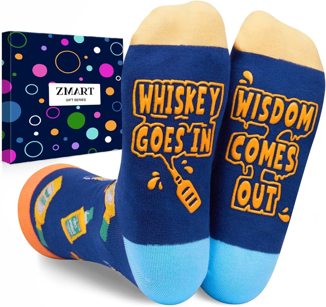 Drink Gifts for Men Women - Bourbon Vodka Margarita Socks for Drink Lovers