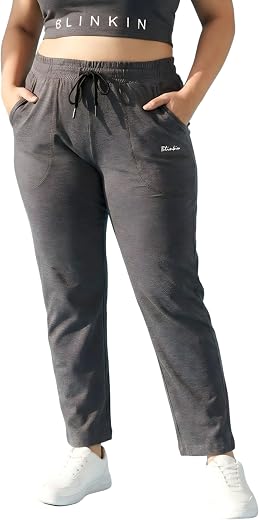 BLINKIN Women's Plus Size Cotton Track Pants |Comfortable Pajamas for Woman (Plus-86)