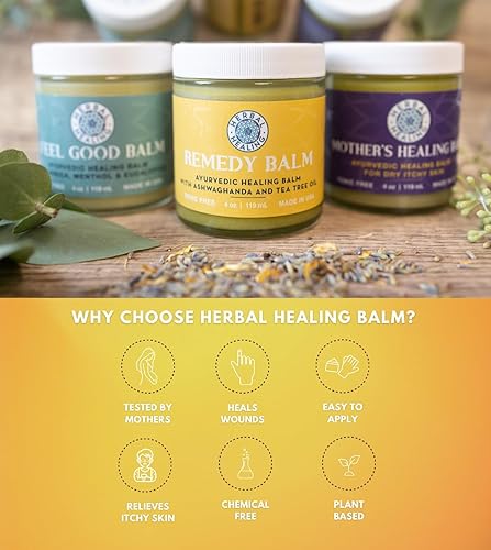 Miniatura 2 de Bálsamo remedio, primeros auxilios multiusos para la piel con zinc, caléndula, aceite de árbol de té y ashwagandha para erupción cutánea seca con
