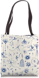 Neuron Pattern Biology Science On Beige Nurse Doctor Tote Bag