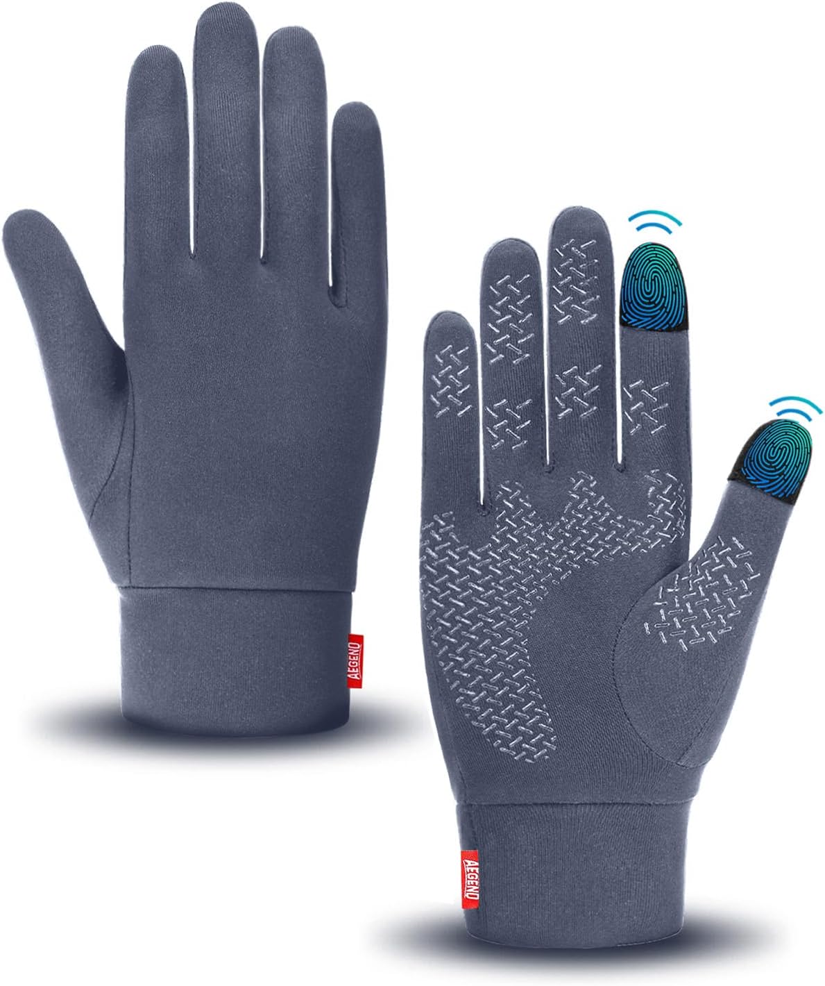 Lightweight Touchscreen Winter Gloves for Men & Women – Warm, Non-Slip, Stretchy for Running, Cycling, & Hiking