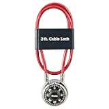 Padlock, Standard Dial Combination Lock with 3 ft. Cable, 1-7/8 in. Wide, 1519D