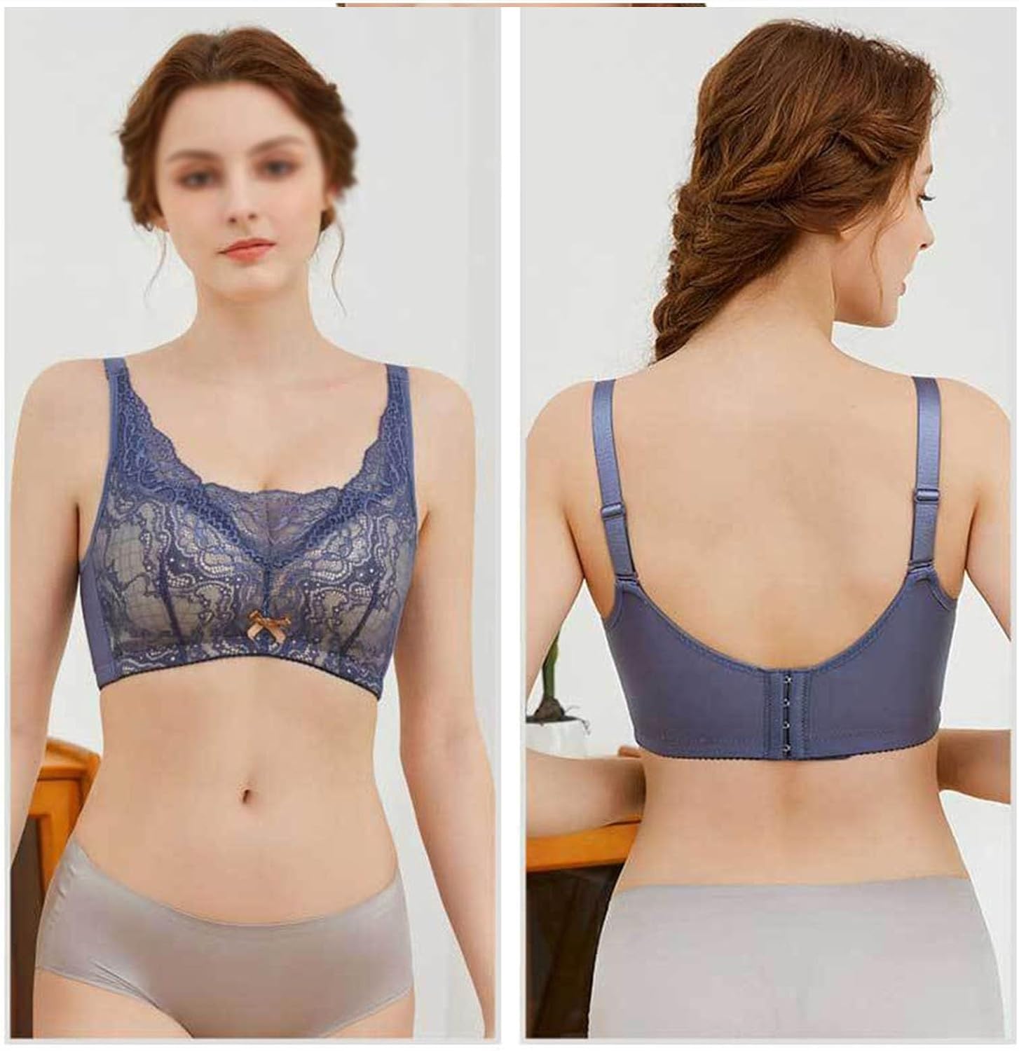 ポケット付きワイヤレス乳房切除術用デイリーブラジャー（女性用）術後用フルカバープロテーゼサポートスリープブラ（毎日着用できるブラレッ