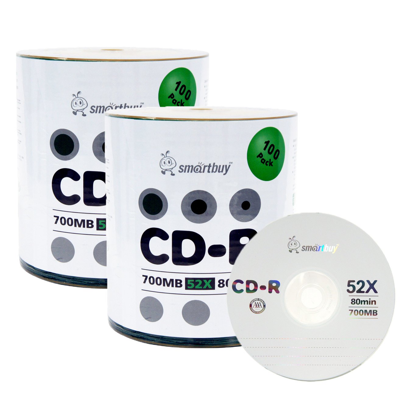 Smart Buy Logo CD-R 200 Pack 700mb 52x Blank Data Recordable Discs 200 Disc 200pk-image-41