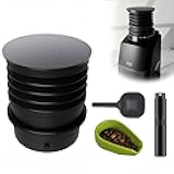 Silicone Coffee Grinder Hopper Bellow with Spray Bottle and Dosing Cup and spoon, Compatible with Baratza Encore, Virtuoso+, Forte Models (Aluminum)