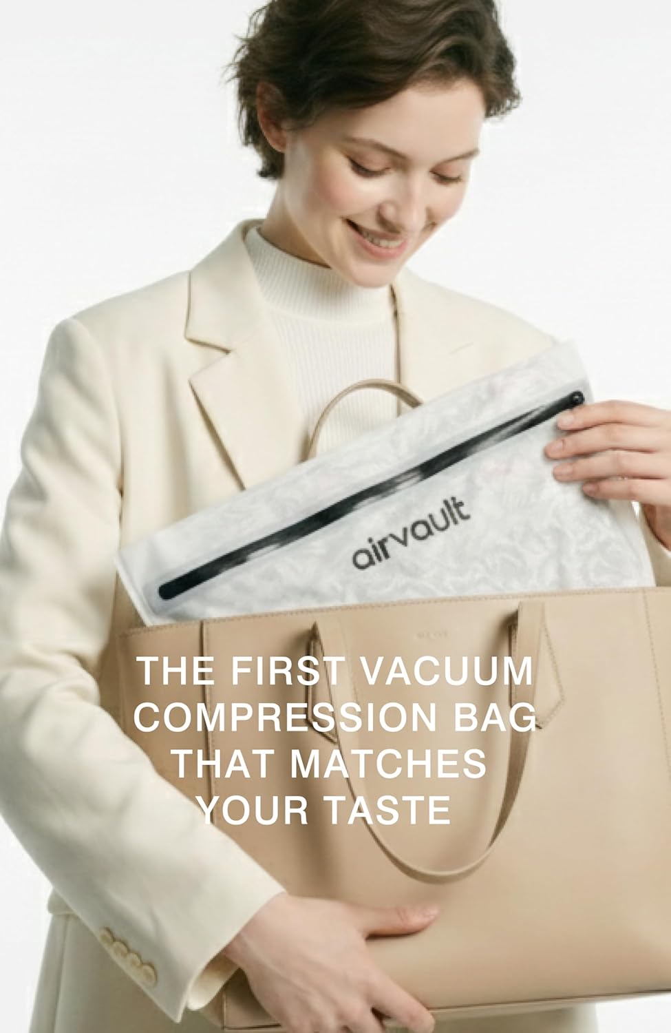 AirVault Premium Reusable Vacuum Seal Storage Bag for Carry On Suitcases & Backpack, Space Saver Airline Travel Vacpack, Flat Version, Pump Included (15L (2-Pack))