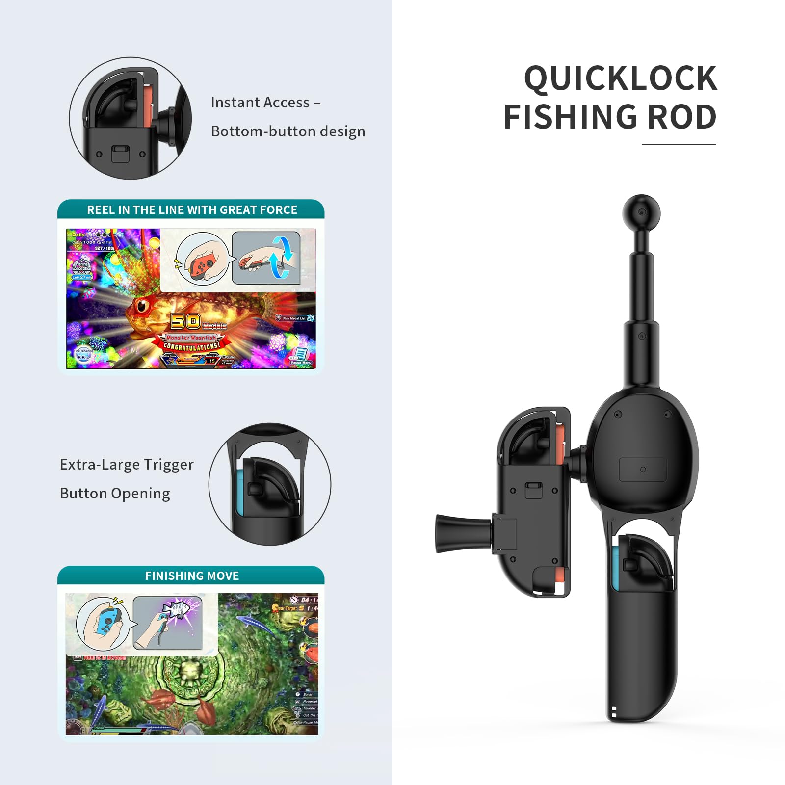 Amazon.co.jp: EJGAME Switch 2 専用 Joy-Con 2釣り竿