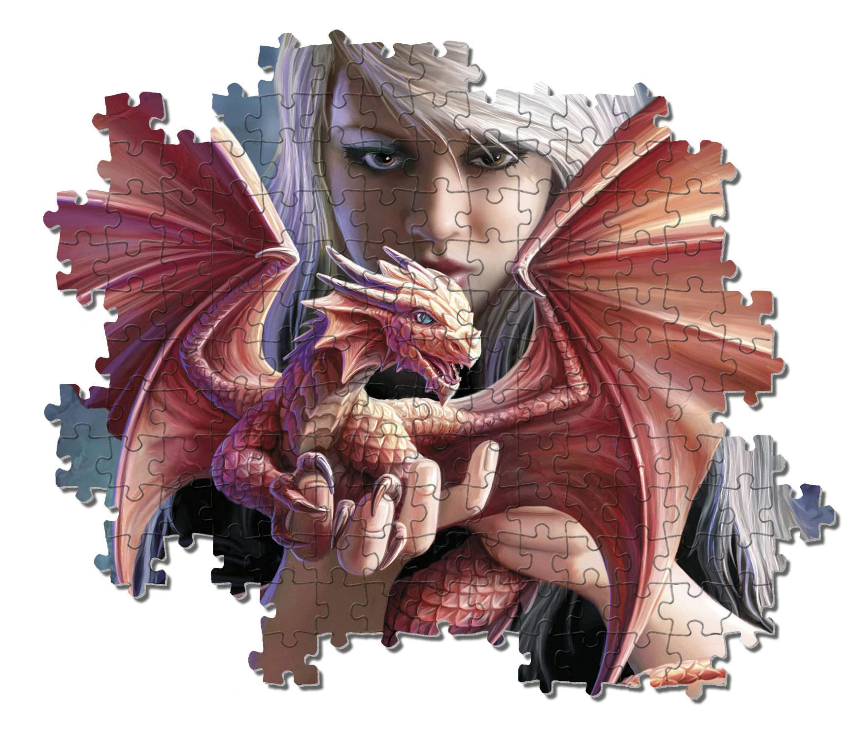 Clementoni - 1000 Parça Anne Stokes Yetişkin Puzzle - Dragonkin - 39640