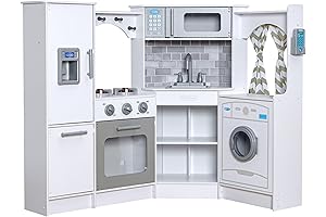 KidKraft Ultimate Corner Wooden Step 2 Play Kitchen - White
