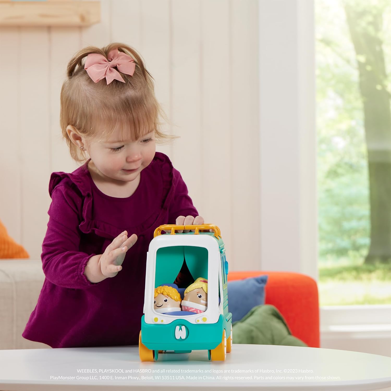 Playskool Weebles My Happy Camper - Weeble Wobble Preschool Toy for Toddlers, Campsite with Lights, Sounds and Song, for Kids Ages 12 Months and Up