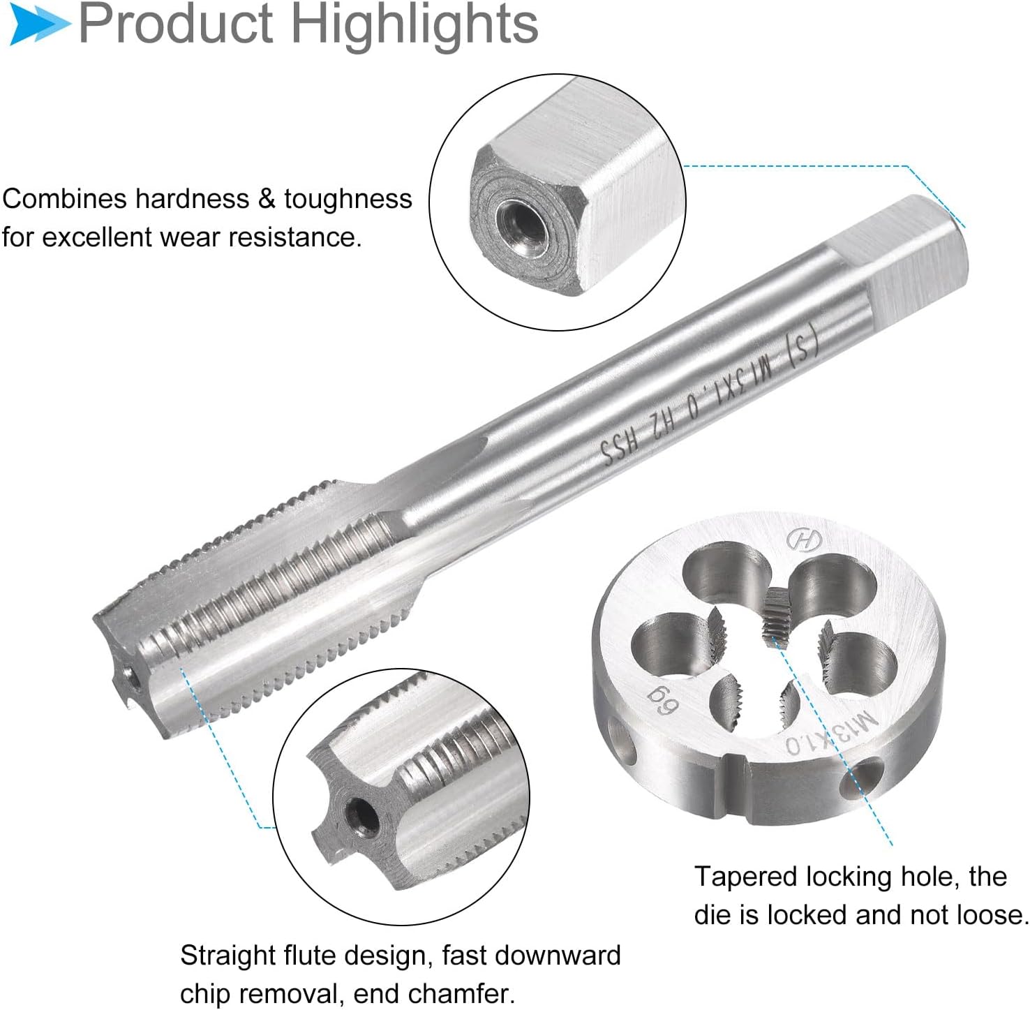M13 X 1 HSS Schneideisen / Filière, Neu Von NORIS Germany (Neu (gemäss - Foto 7