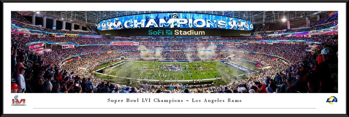 Los Angeles Rams, 2022 Super Bowl Champions - Panoramic Posters and Wall Decor by Blakeway Panoramas
