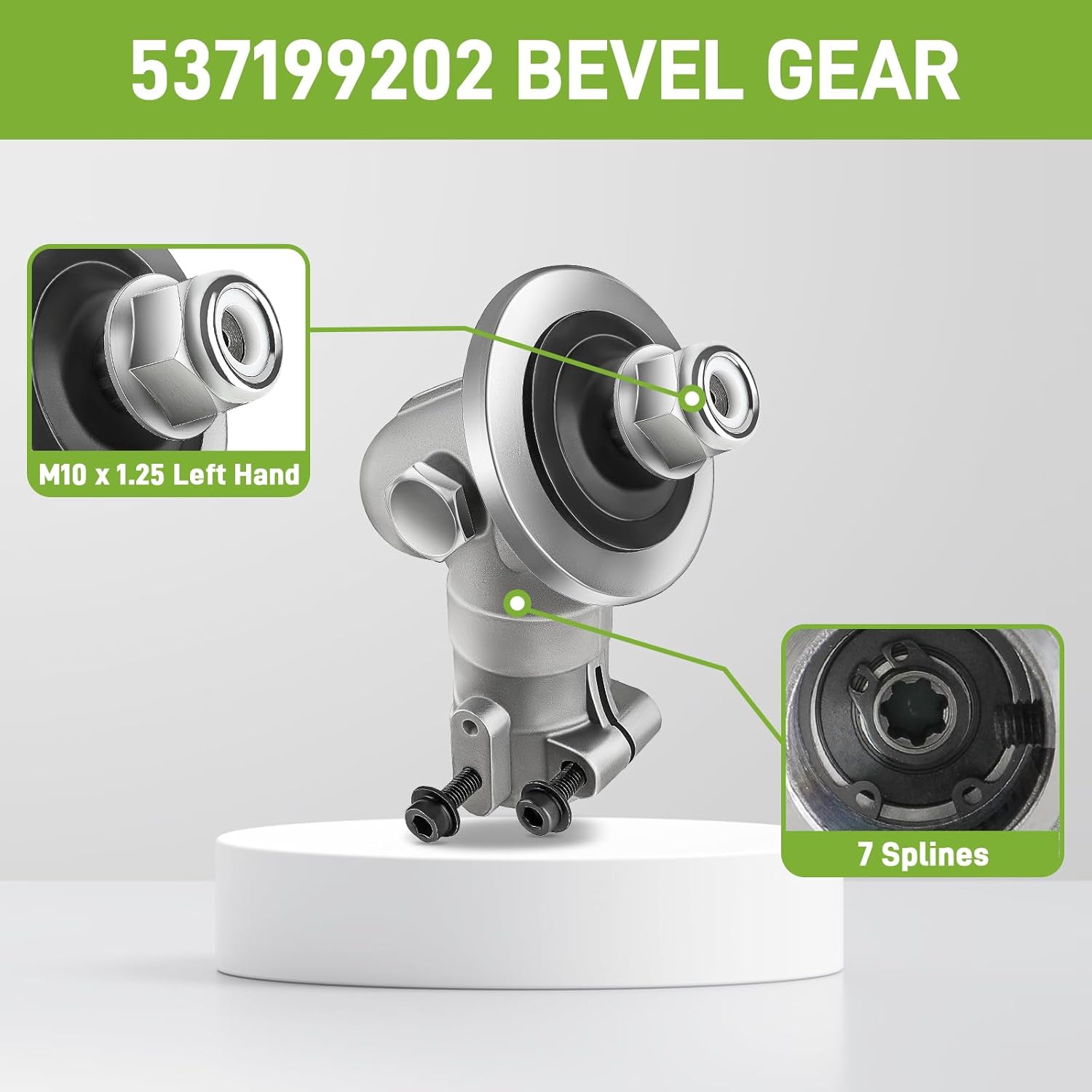 New 537333802 Gear Head For Husqvarna Bevel Gear Fits 324LX 324LDX 326LS 326LX 326L 525L 525LST ++ Replace # 537199202, 537199201