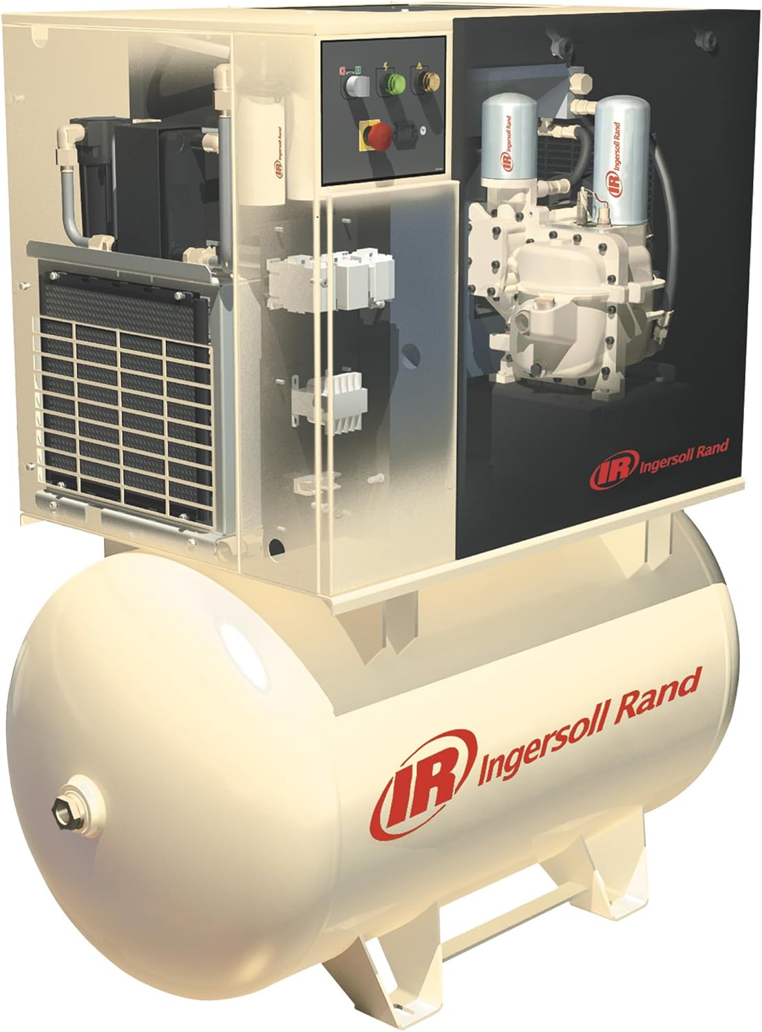 Ingersoll Rand Rotary Screw Compressor with Total Air System - 230 Volts, Single-Phase, 5 HP, 18.5 CFM, Model Number UP6-5TAS-125 230V1