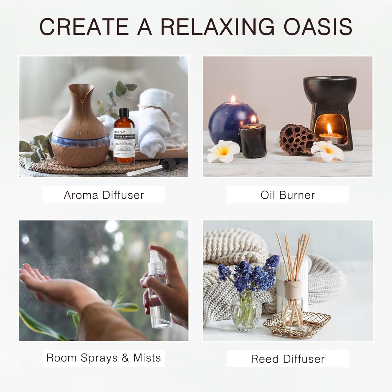 Tea Tree Essential Oil 100ML, 100% Pure Natural Tea Tree Oil for Skin, Hair Care, Diffuser, Aromatherapy, Scalp and Body Massage - Image 8