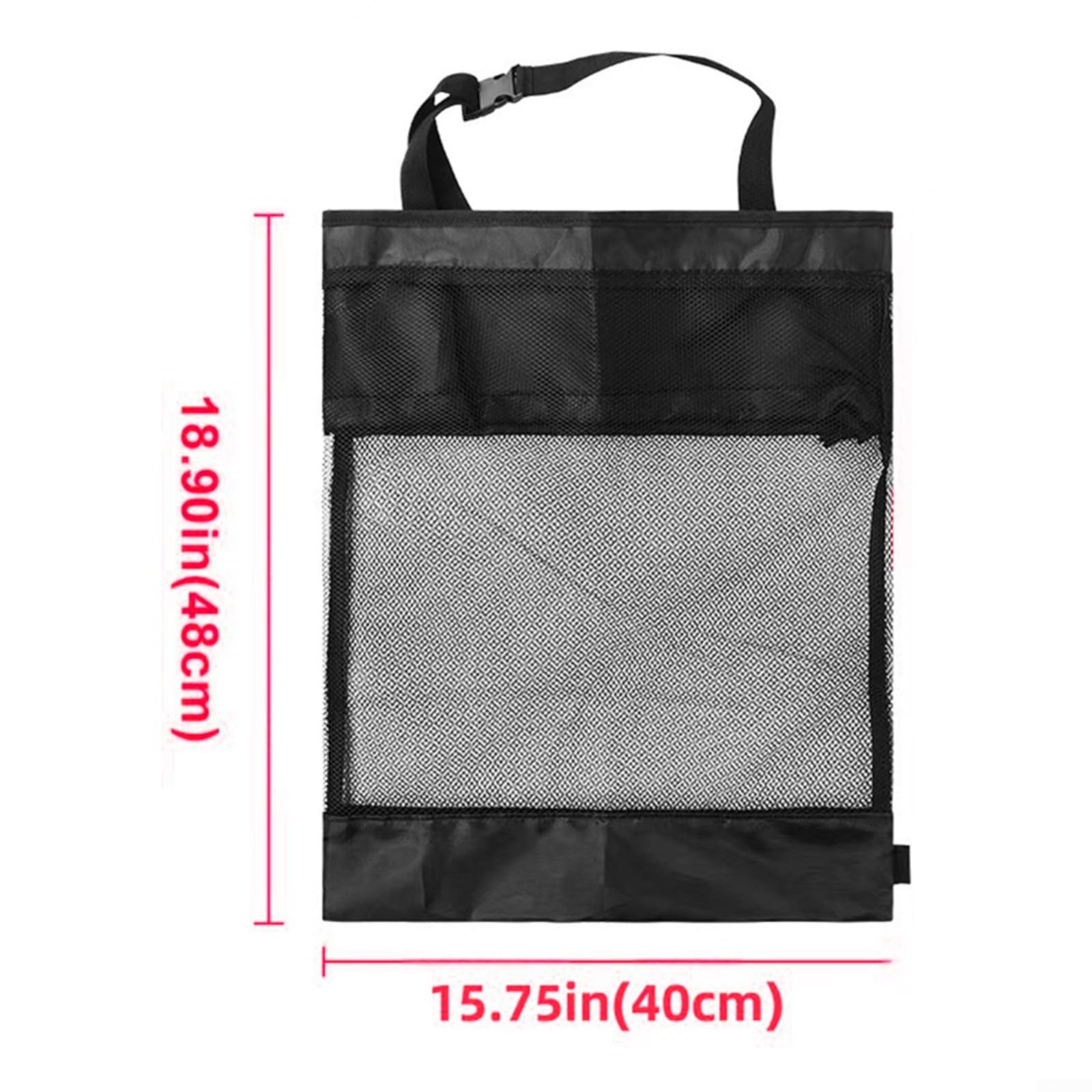 Bolsa de red para carrito de golf, bolsa organizadora de almacenamiento de malla para carrito de golf, bolsa de utilidad de nailon con múltiples compartimentos