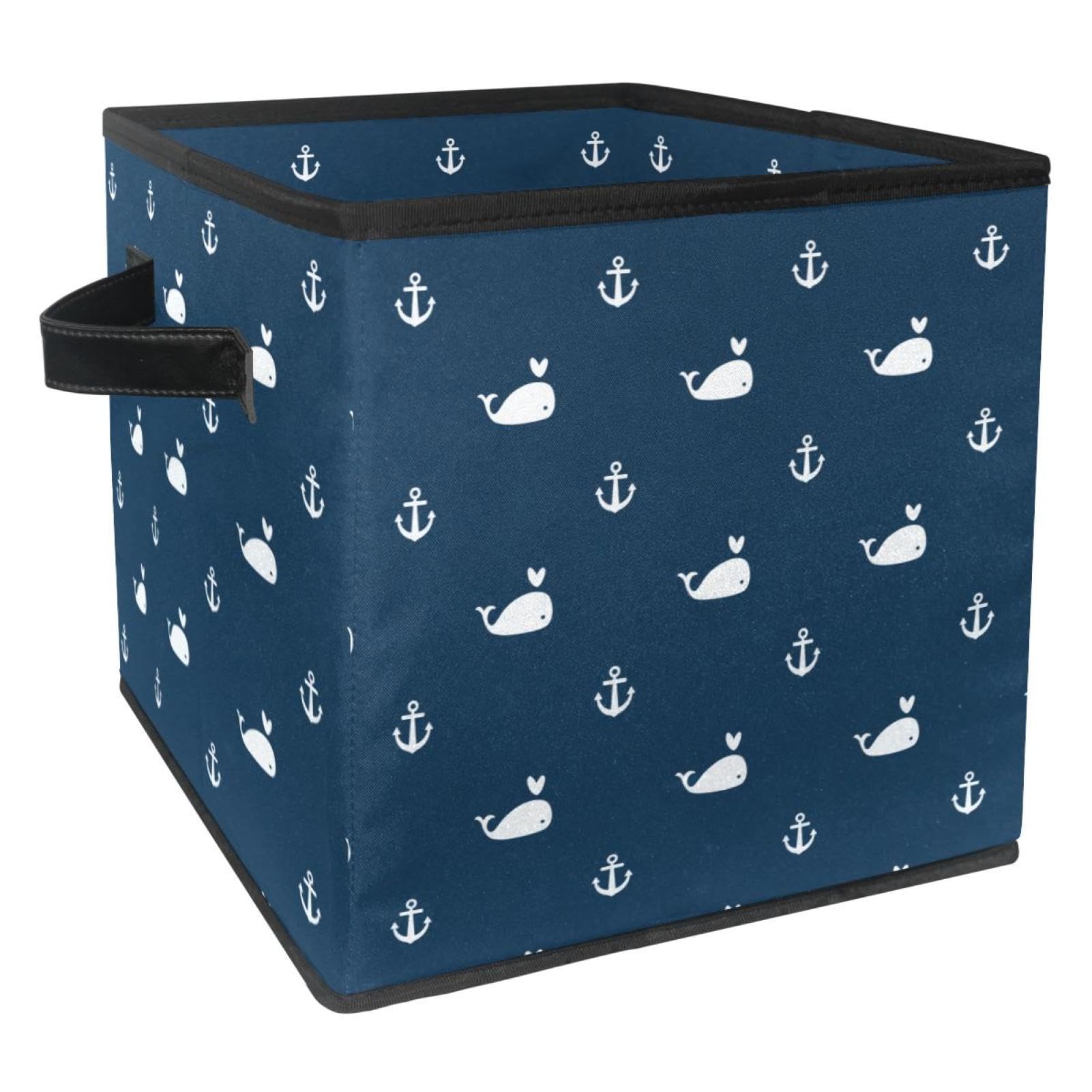 Cube de rangement pour jouets et vêtements à motif baleines mignonnes