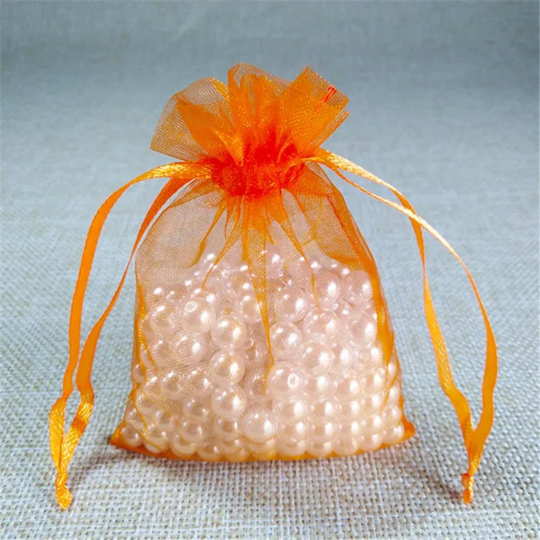 50 Sacchetti Regalo In Organza 7x9 Cm - Per Matrimoni, Bomboniere E Gioielli - Foto 8