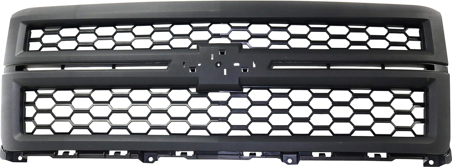 Garage-Pro Grille Assembly Compatible with CHEVROLET SILVERADO 1500 2014-2017 Textured Black (LS/WT 2014-2017) Models