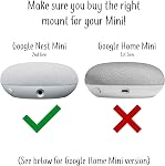 The Nid Mini Sac à dos 2nd Gen 2019: Le mur de sortie le plus simple et le plus propre Mount Suspension pour NEW Google Nest Mini - Pas d'enroulement de cordon requis - Conçu en USA (Blanc)