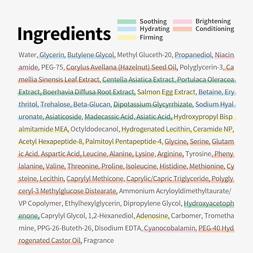 Miniatura 6 de 1.618 K-Beauty - Máscara para dormir reafirmante de salmón con ceramidas y ácido hialurónico, hidratante, calmante, antiarrugas para piel seca y