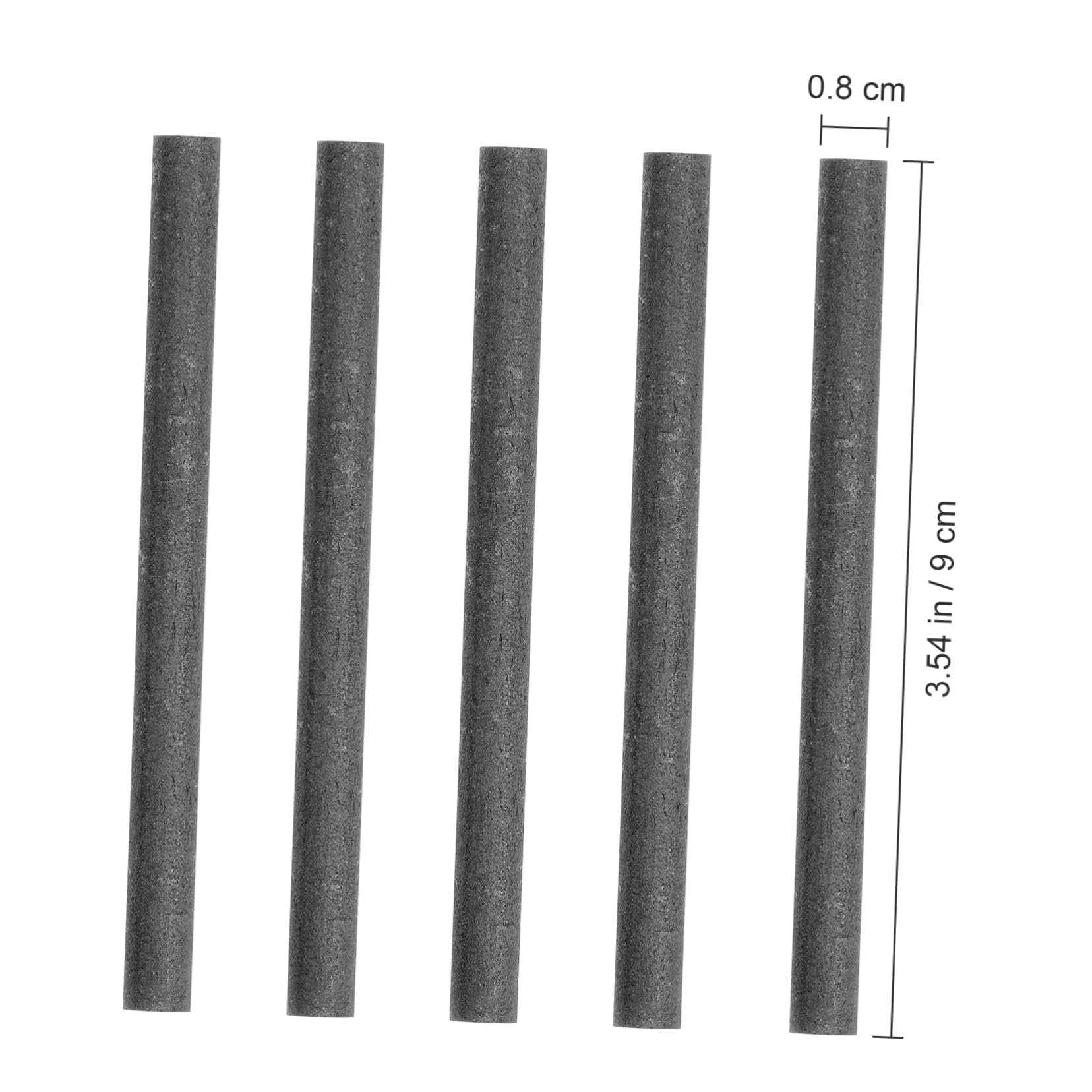 CIYODO 10pcs Graphite Rod Carbon Tubes Tuff Carbon Marking Pencil Carbon Fiber Rods Rod Tube Carbon Fiber Tubes Carbon Rod Graphite Electrode Cylinder Carbon Fiber Pole Arc Rod Black