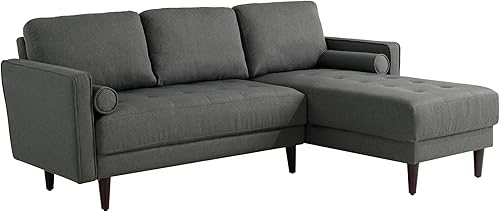 Miniatura 5 de LIFESTYLE SOLUTIONS Studio Living Lexington - Sofá diván seccional, gris jaspeado