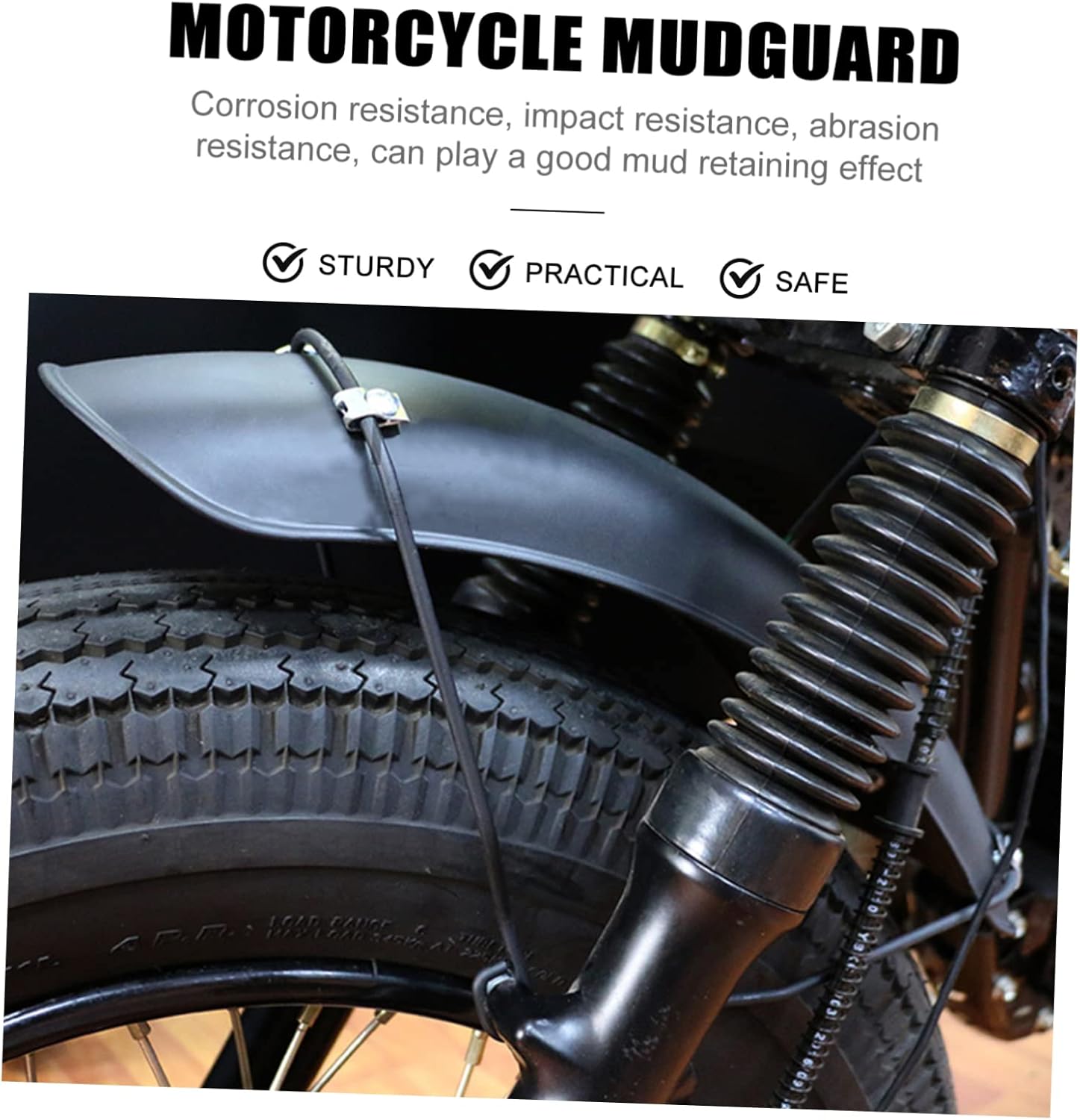 Motorcycle Accessories Front Mudguard Motorbike Modification Mud Guard Corrosion Impact Resistant Splash Guard for Motorcycles