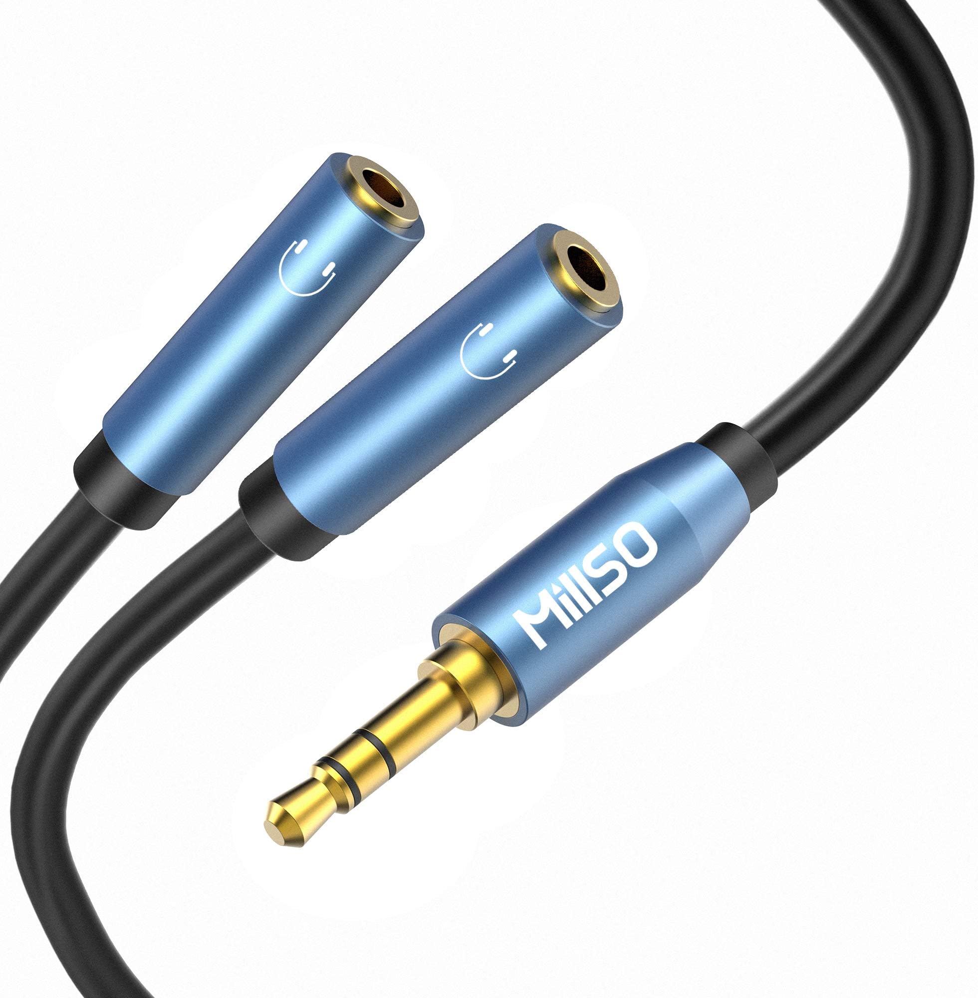 3.5mm 3-pole TRS Headphone Splitter (Model: 2T1M-30)